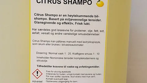 Bil shampo med sitronlukt